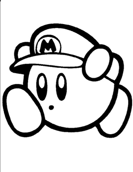 271x350 Mystery Kirby Mario Grid Drawing By Ashley Lynn Tpt