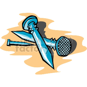 300x300 Royalty Free Wood Nail 170779 Clip Art Images, Illustrations