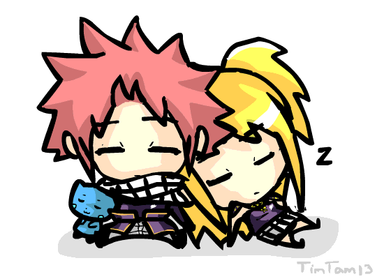 550x400 Natsu And Lucy Nap Time Animation By Timtam13