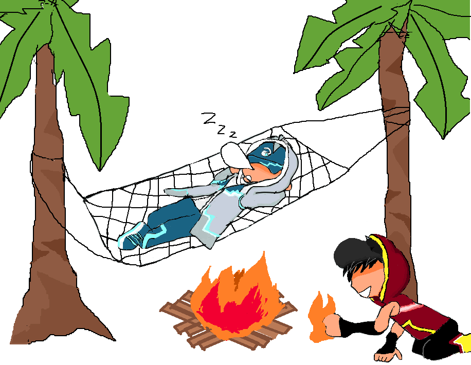 916x710 Boboiboy Ice Vs Blaze Nap Time By Kurobalinhchi