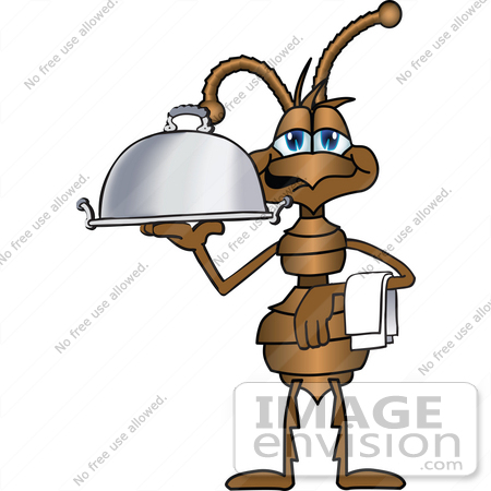 450x450 Cliprt Graphic Of Brownnt Insect Mascot Character Carring