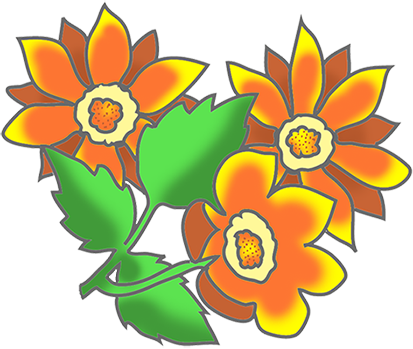 413x349 Free Flower Clipart