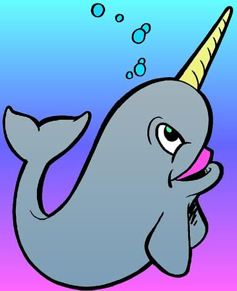 489x600 Narwhal Clip Art Free Clipart Images 2