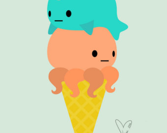 340x270 Narwhal Illustration Etsy