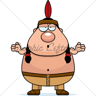 325x325 Cartoon Native American Spear Gl Stock Images