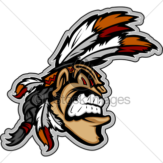 325x325 Indian Chief Mascot Head Vector Cartoon Gl Stock Images