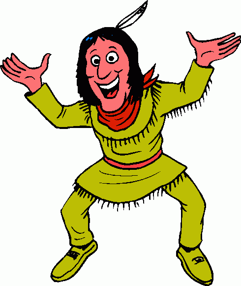 490x581 Native American Clipart