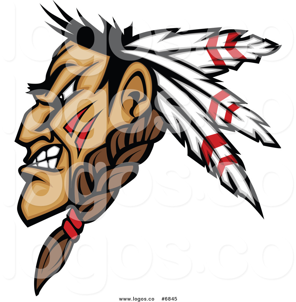 1024x1044 Royalty Free Clip Art Vector Logo Of A Profiled Native American
