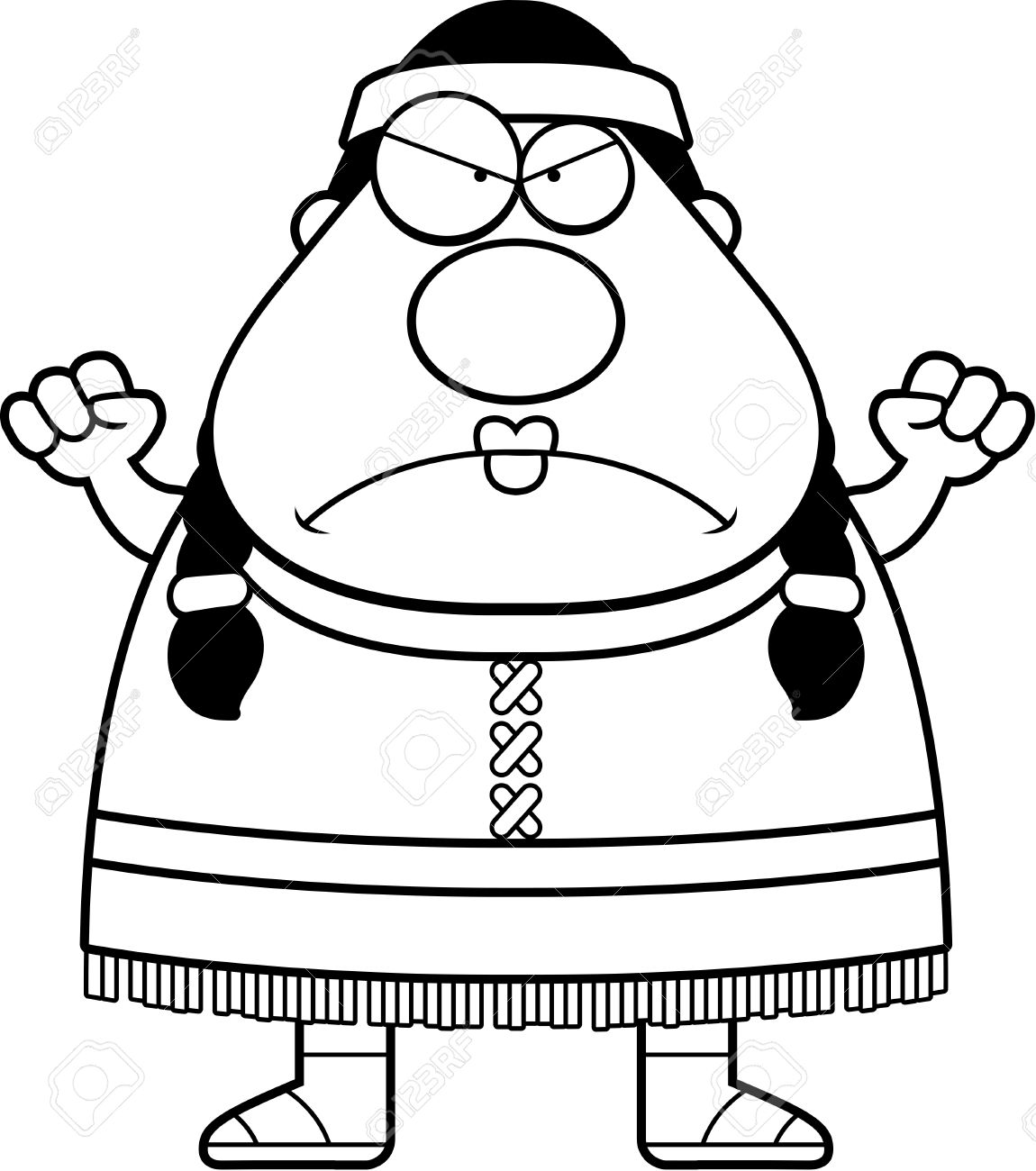 1150x1300 Native American Clipart Angry