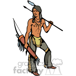 300x300 Native American Hunting Clipart