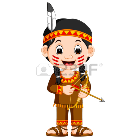 450x450 Cute Little Girl Wearing Native American Indian Tribes Costume
