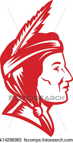242x470 Clipart Of Native American Indian Squaw K14298383