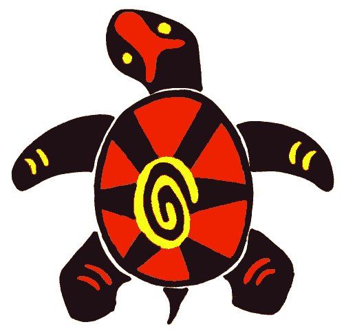 500x481 Turtle Clipart Native American