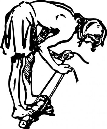 352x425 Borneo Native Starting Fire, Vector