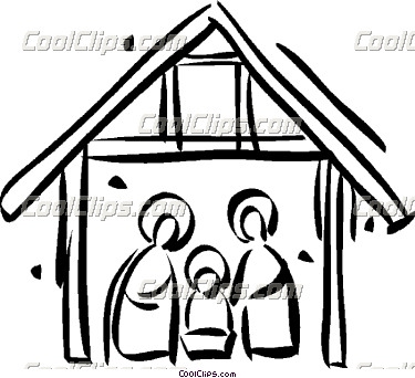 375x342 Christian Christmas Nativity Clipart