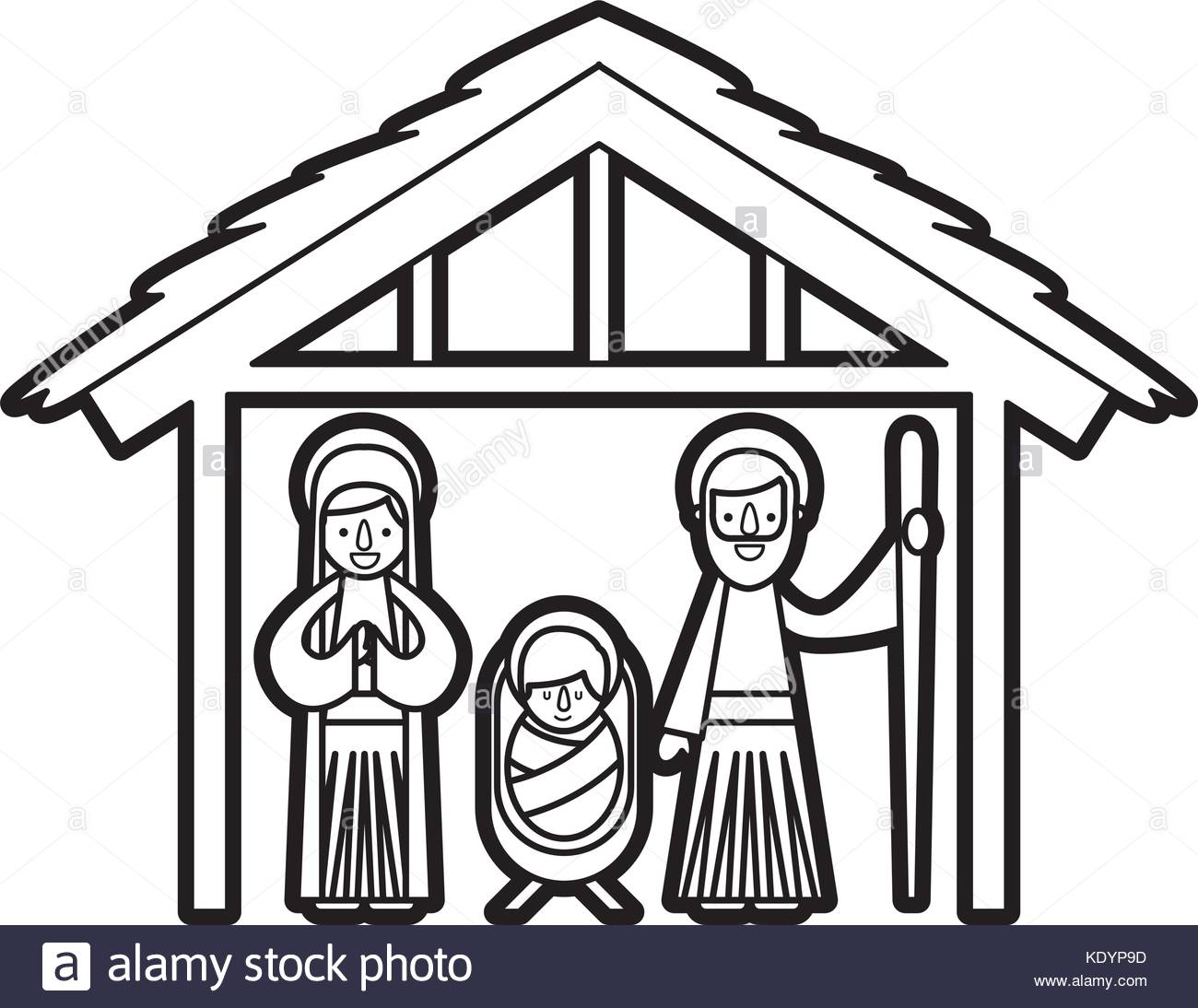 1300x1094 Biblical Scene Birth Jesus Bethlehem Christmas Stock Photos