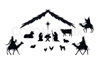 320x205 Christmas Nativity Scene With Holy Family