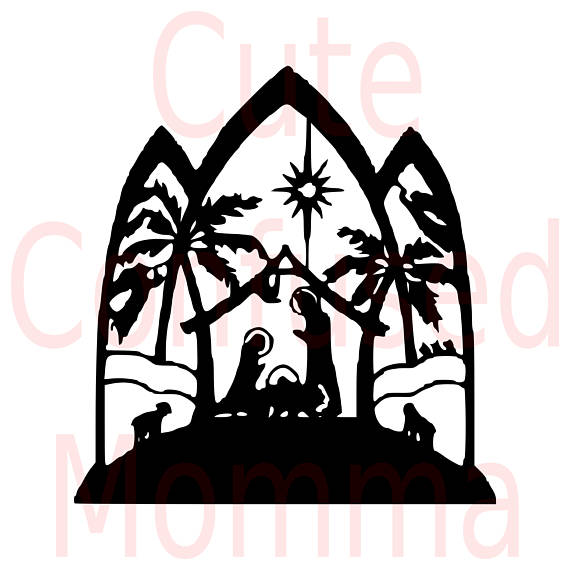 570x570 Nativity Svg Nativity Scene Svg Christian Svg Manger Svg