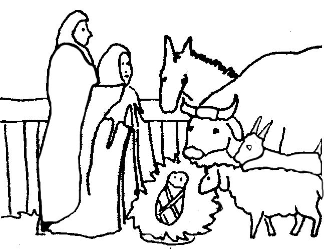 647x497 Manger Scene Clip Art Clipart Panda