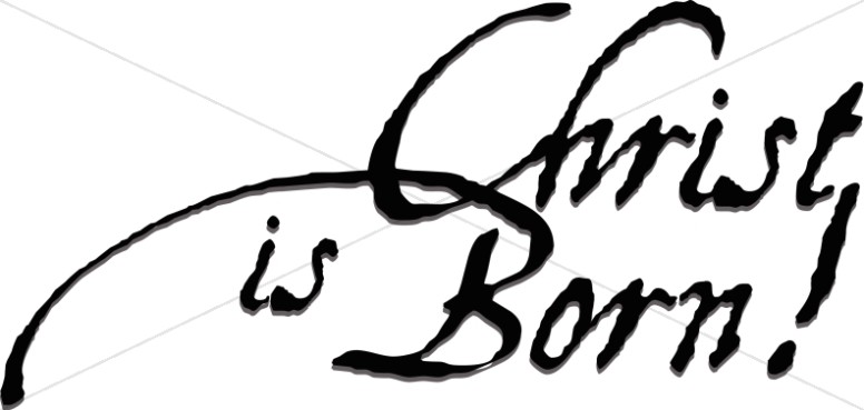 776x369 Nativity Word Art, Nativity Scene Wordart