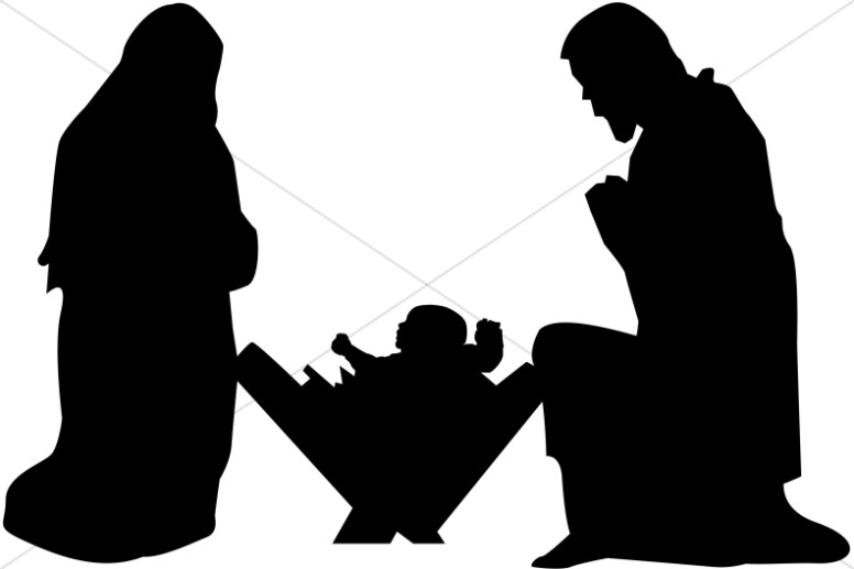 776x517 Nativity Black And White Nativity Clipart Clip Art Graphic Image 3