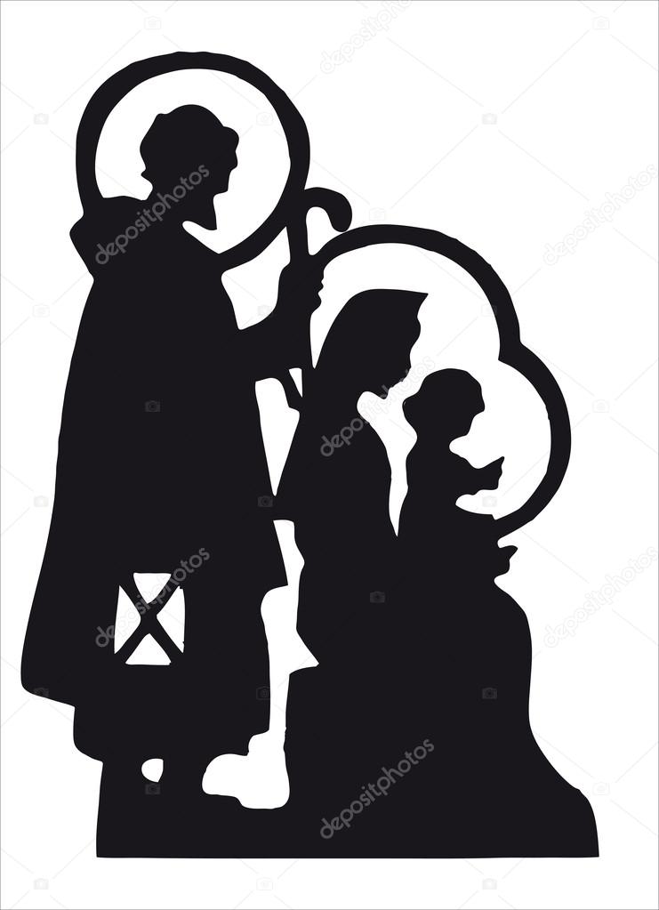 741x1023 Nativity Silhouette Stock Photo Casaltamoiola