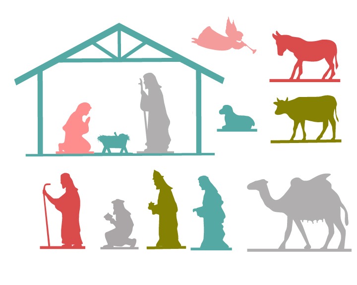 720x576 Nativity Scene Nativity Printable Merry Christmas Amp Happy New
