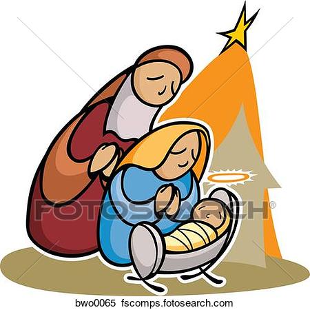 450x450 Stock Illustration Of The Nativity Scene Bwo0065