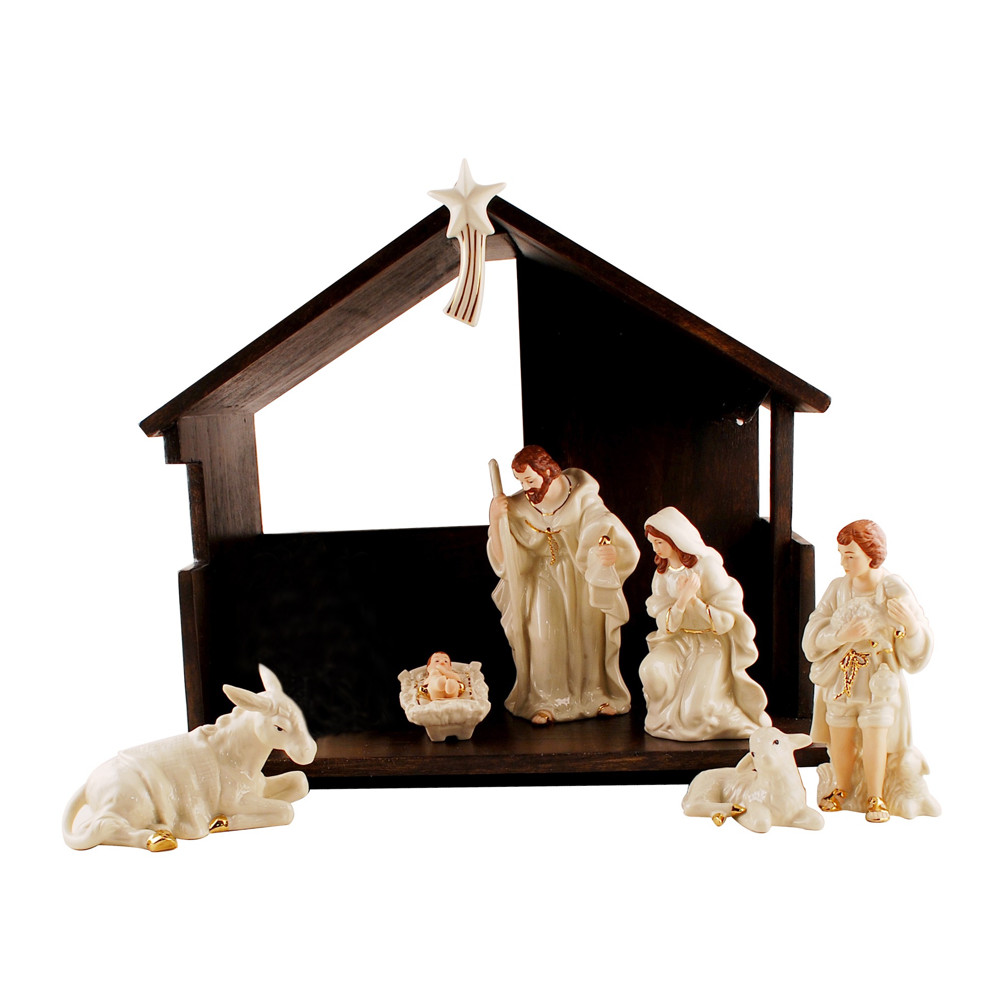 2000x2000 Belleek Classic Nativity Set The Catholic Company