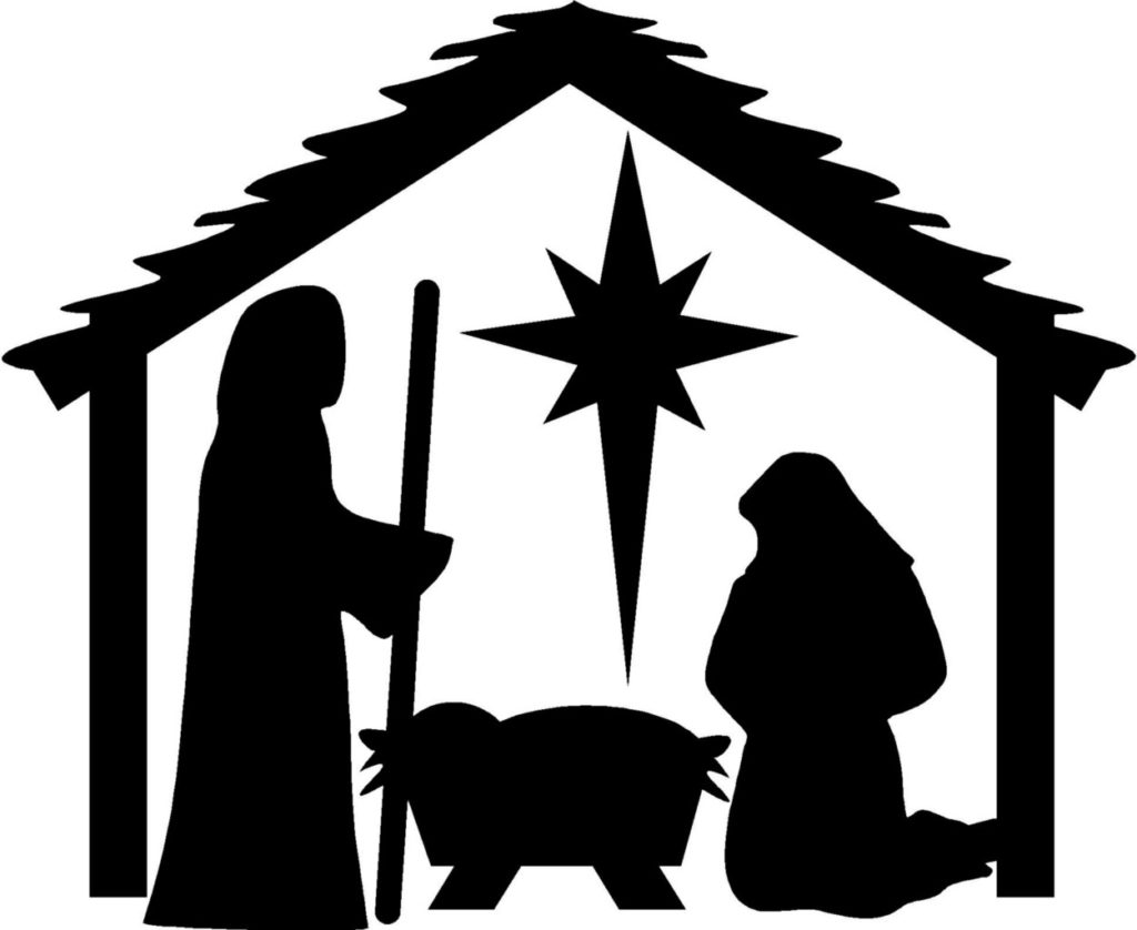1024x838 Nativity Silhouette Clip Art Free