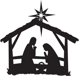 300x291 I Love This Nativity Silhouette! I Want To Make It Into A Painted