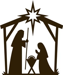 250x300 Nativity Scene Silhouette And If You Want Just The Manager
