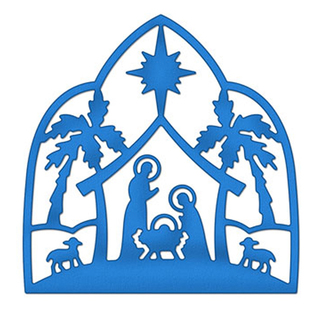 320x320 Free Silhoutte Nativity Scene Patterns