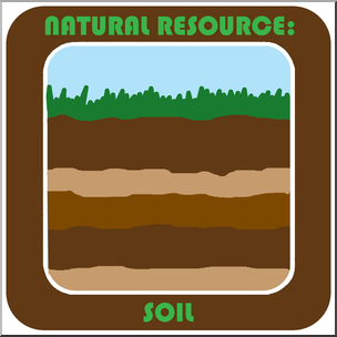 304x304 Clip Art Natural Resources Soil Color Labeled I