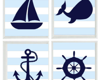 340x270 Nautische Kindergarten Kunstdruck Laufradsatz Von Rizzleandrugee