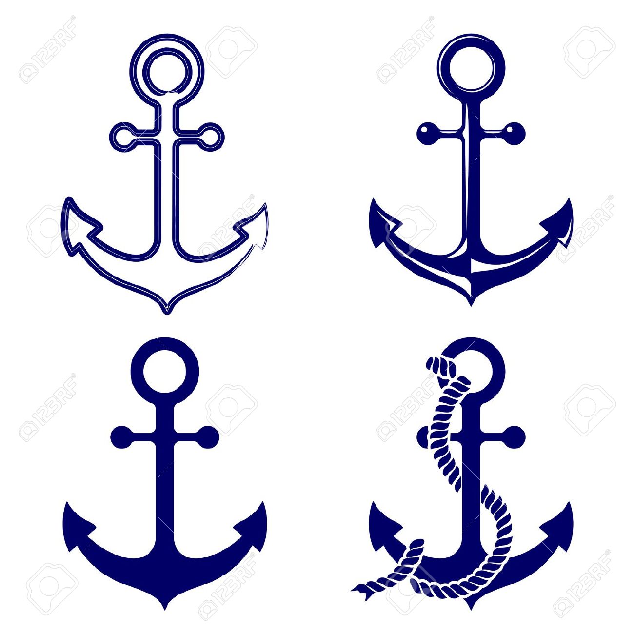 1300x1300 Navy Clipart Anchor Rope