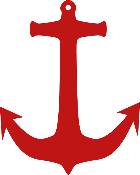 480x600 Red Anchor Clip Art
