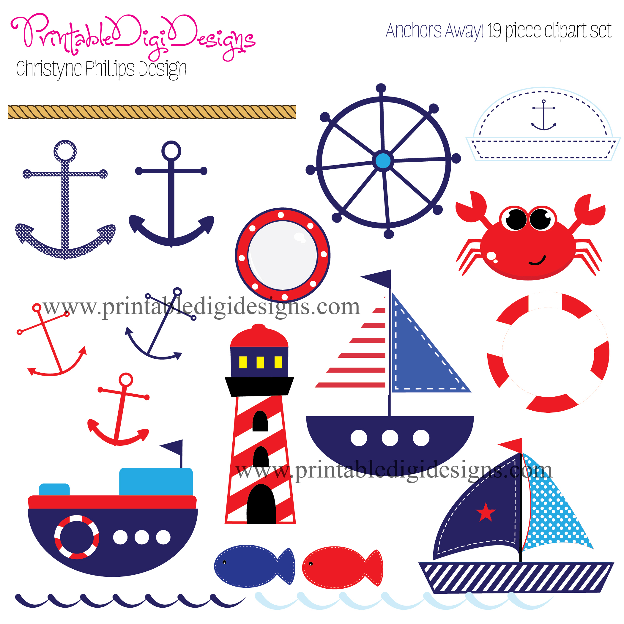 2100x2100 Nautical Baby Shower Clipart