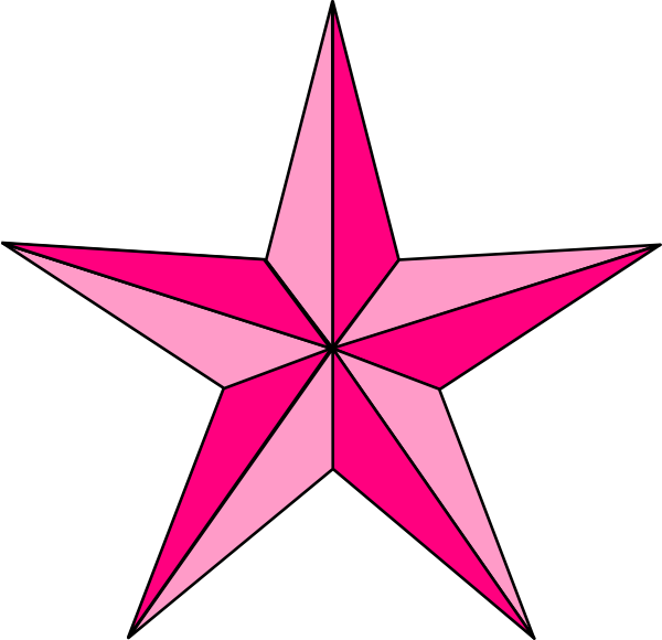 600x580 Pink Nautical Star Clip Art