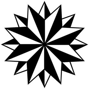 300x300 Tribal Compass Rose Nautical Star Car Boat Bike Window Vinyl Decal