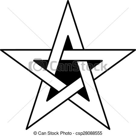450x448 5 Pointed Star Clipart