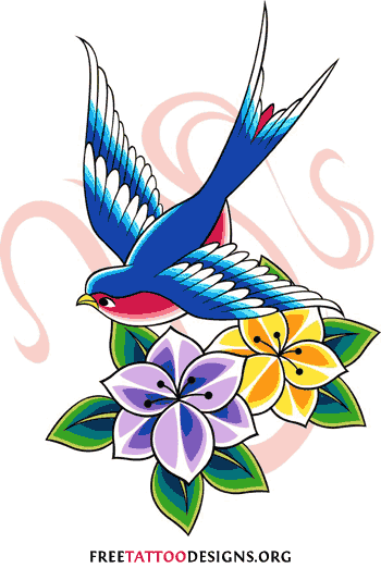 350x522 Meaning And Pictures Of Swallow Tattoo Designs