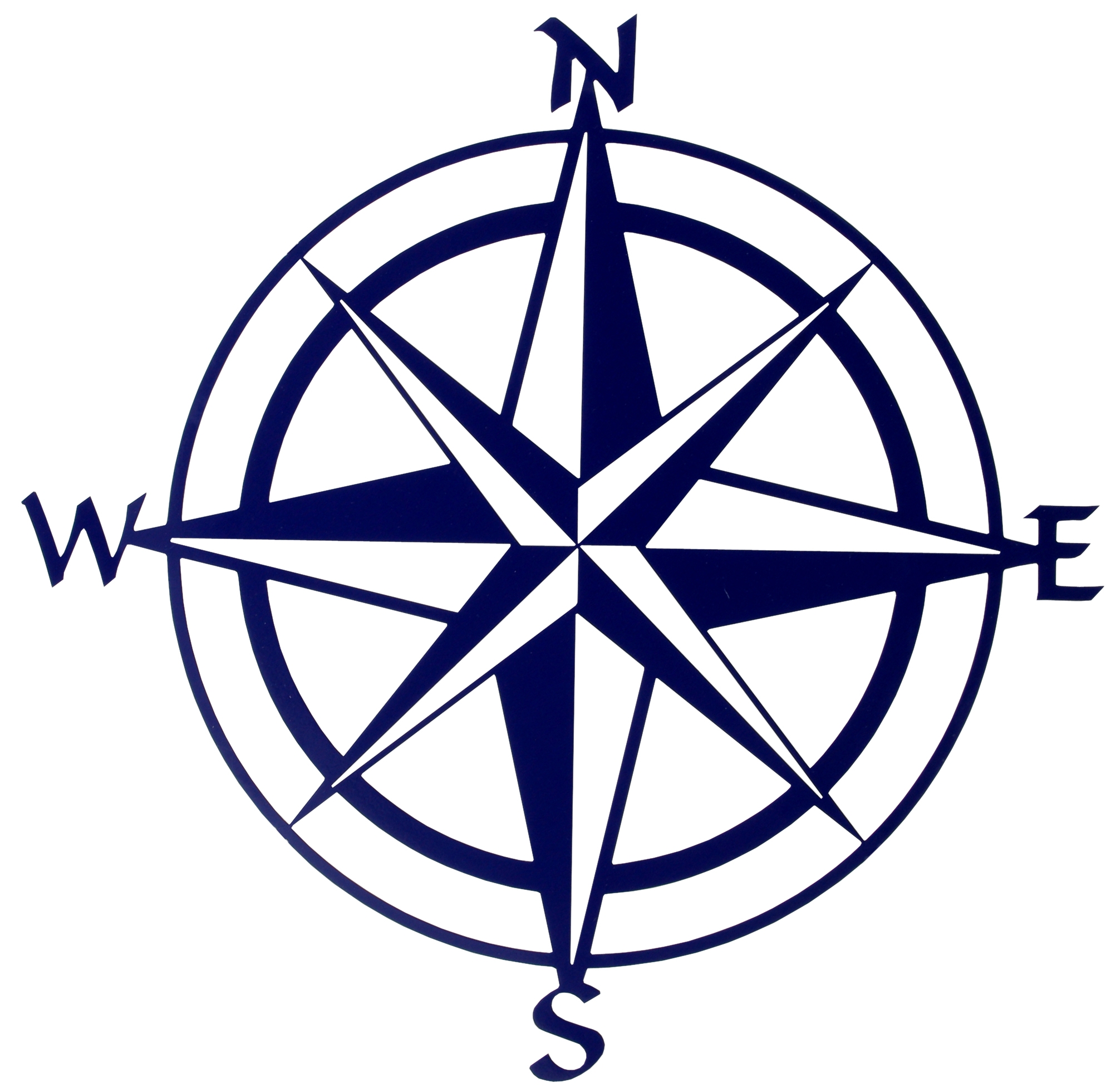1996x1961 Nautical Star Compass Clipart