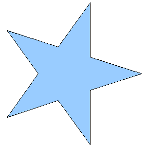 300x300 5 Pointed Star Clipart