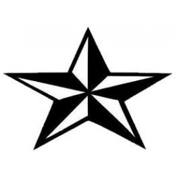 250x250 Star Black And White