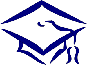300x225 Graduation Cap Navy Clip Art