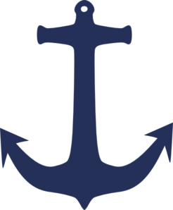 246x298 Navy Blue Anchor Clip Art