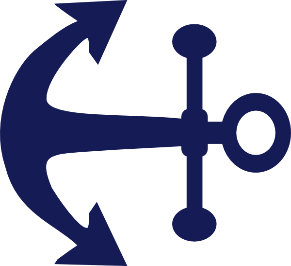600x547 Anchor Clipart Navy Blue