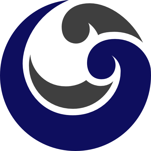 600x600 Navy Swirl Clip Art