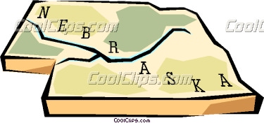 375x176 Nebraska Clipart Nebraska State